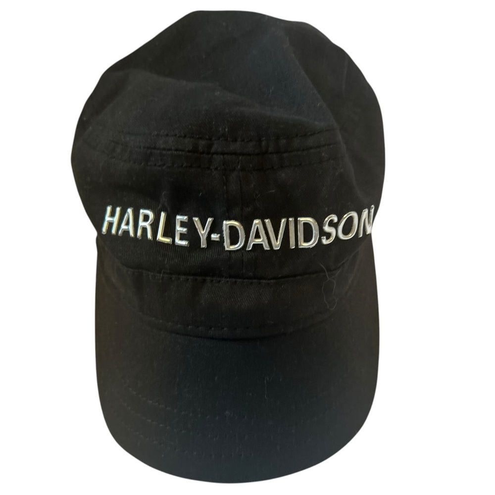 Harley Davidson Black Logo Cap Adjustable Biker Hat